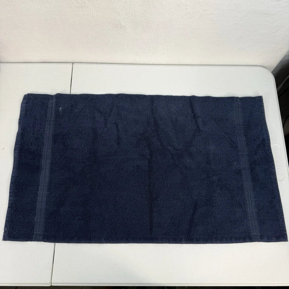 Vintage Lauren Ralph Lauren‎ LRL Polo Navy Dark Blue Hand Towel Supima Cotton